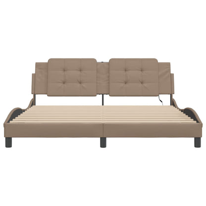 Giroletto con LED senza Materasso Zadar Cappuccino 180x200 cm | homemem39