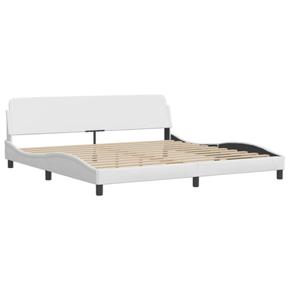 Giroletto con LED senza Materasso Zadar Bianco 200x200 cm | homemem39