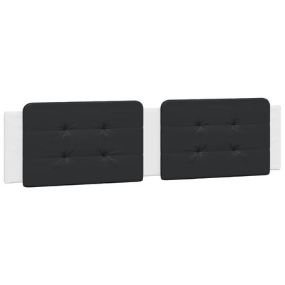 Giroletto con LED senza Materasso Zadar Bianco e Nero 200x200 cm | homemem39