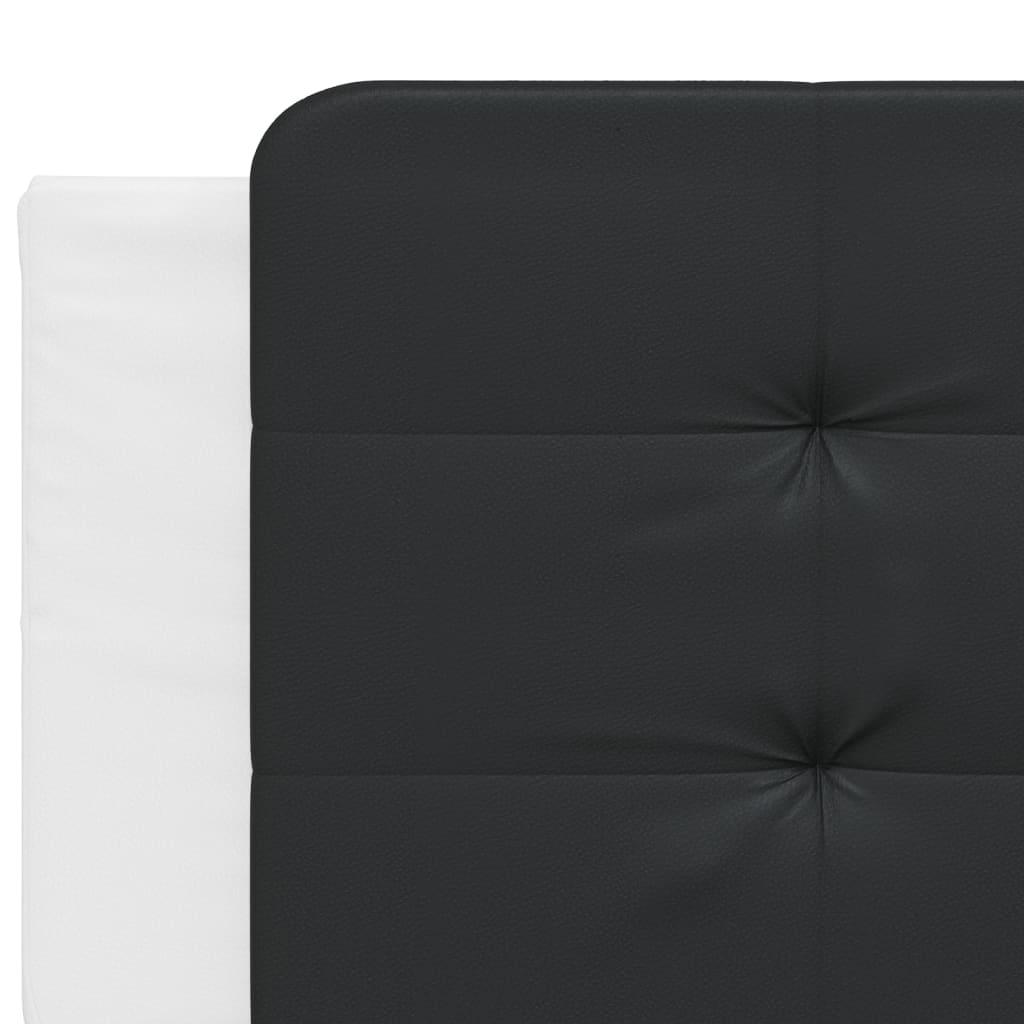Giroletto con LED senza Materasso Zadar Bianco e Nero 200x200 cm | homemem39