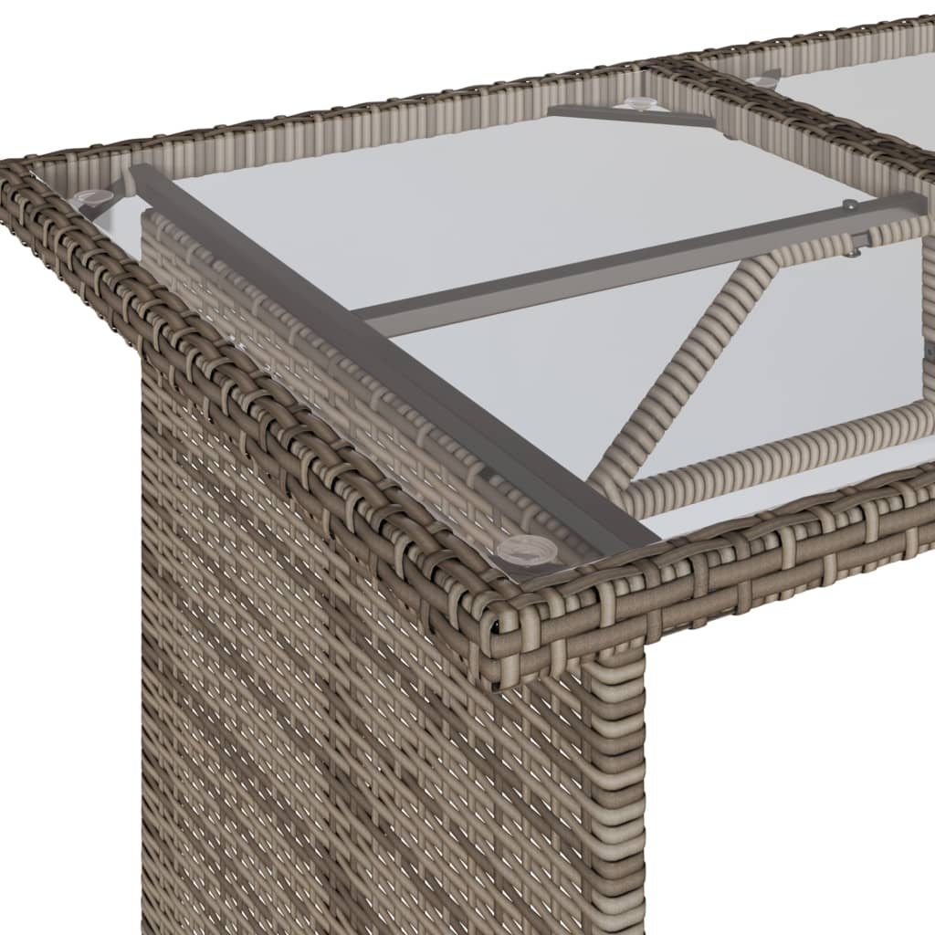 Set Divano da Giardino 6 pz con Cuscini Grigio in Polyrattan | homemem39