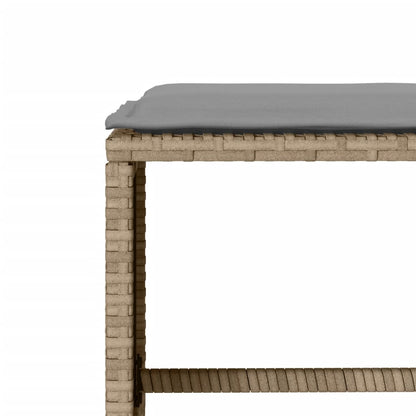 Set Divano da Giardino 6 pz con Cuscini Beige in Polyrattan - homemem39