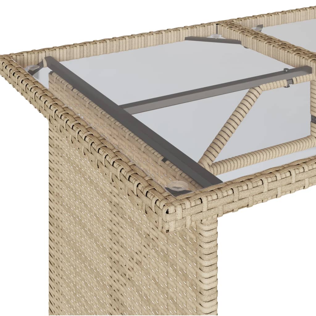 Set Divano da Giardino 6 pz con Cuscini Beige in Polyrattan | homemem39