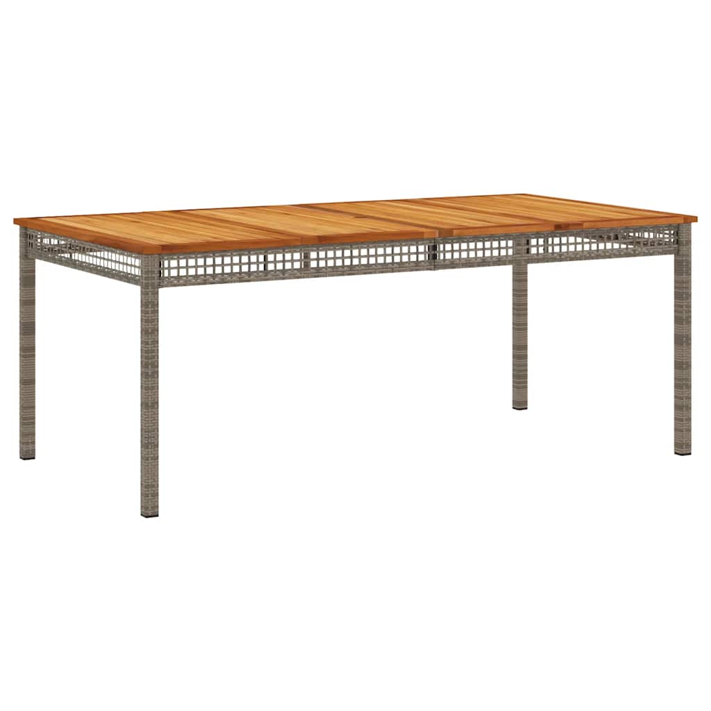 Set da Pranzo da Giardino 9 pz con Cuscini in Polyrattan Grigio | homemem39