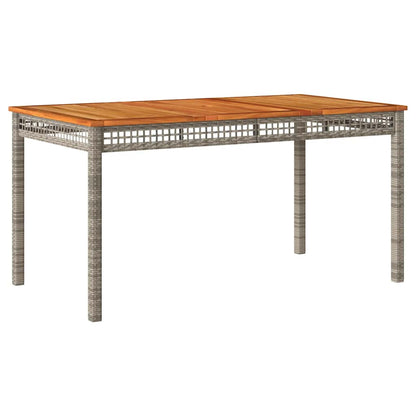 Set da Pranzo da Giardino 4 pz con Cuscini in Polyrattan Grigio | homemem39