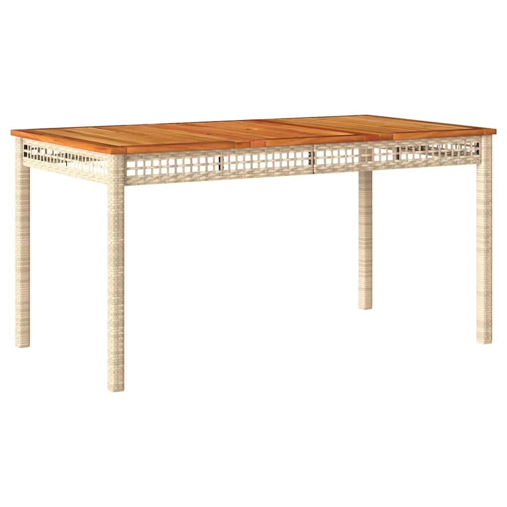 Set da Pranzo da Giardino 4 pz con Cuscini Beige in Polyrattan | homemem39