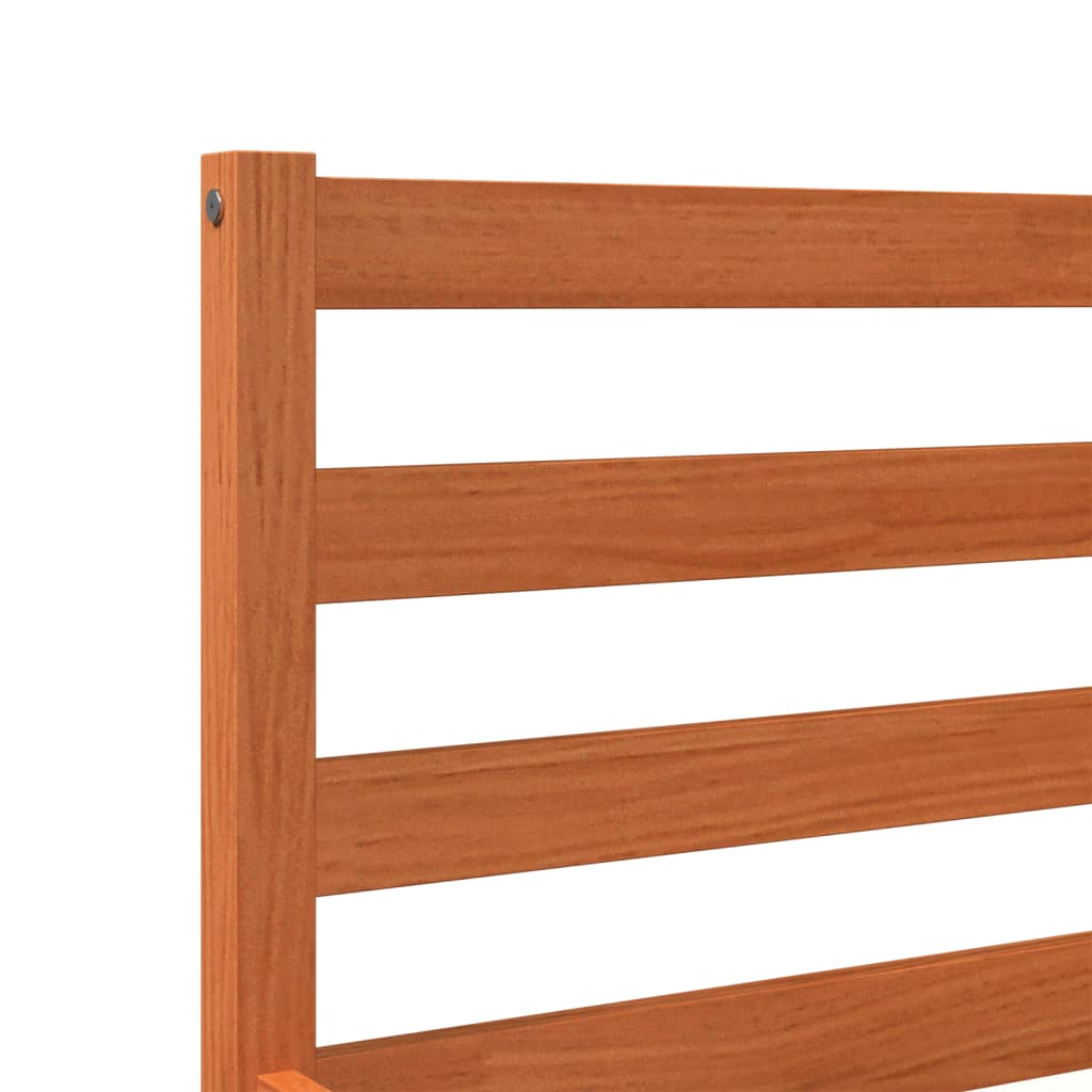 Letto senza Materasso Marrone Cera 120x190 cm in Legno di Pino | homemem39