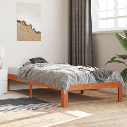Letto senza Materasso Marrone Cera 100x200 cm in Legno di Pino - homemem39