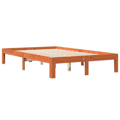 Letto senza Materasso Marrone Cera 120x200 cm in Legno di Pino - homemem39