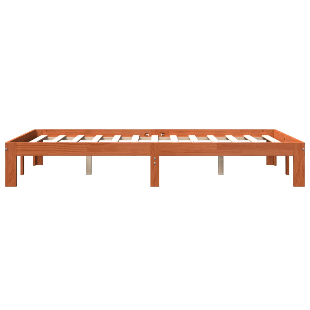 Giroletto senza Materasso Marrone Cera 140x200cm Massello Pino | homemem39