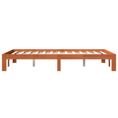 Giroletto senza Materasso Marrone Cera 140x200cm Massello Pino | homemem39