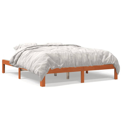 Letto senza Materasso Marrone Cera 180x200 cm in Legno di Pino - homemem39