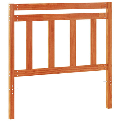 Testiera Marrone Cera 100 cm in Legno Massello di Pino - homemem39