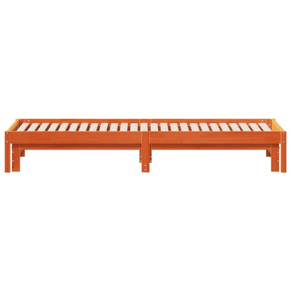 Divano con Letto Estraibile Marrone Cera 90x190cm Massello Pino | homemem39