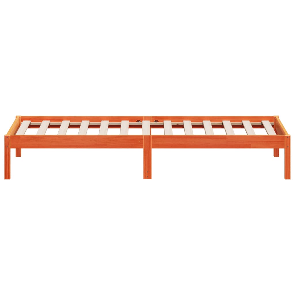 Dormeuse senza Materasso Marrone Cera 90x200 cm Legno di Pino - homemem39