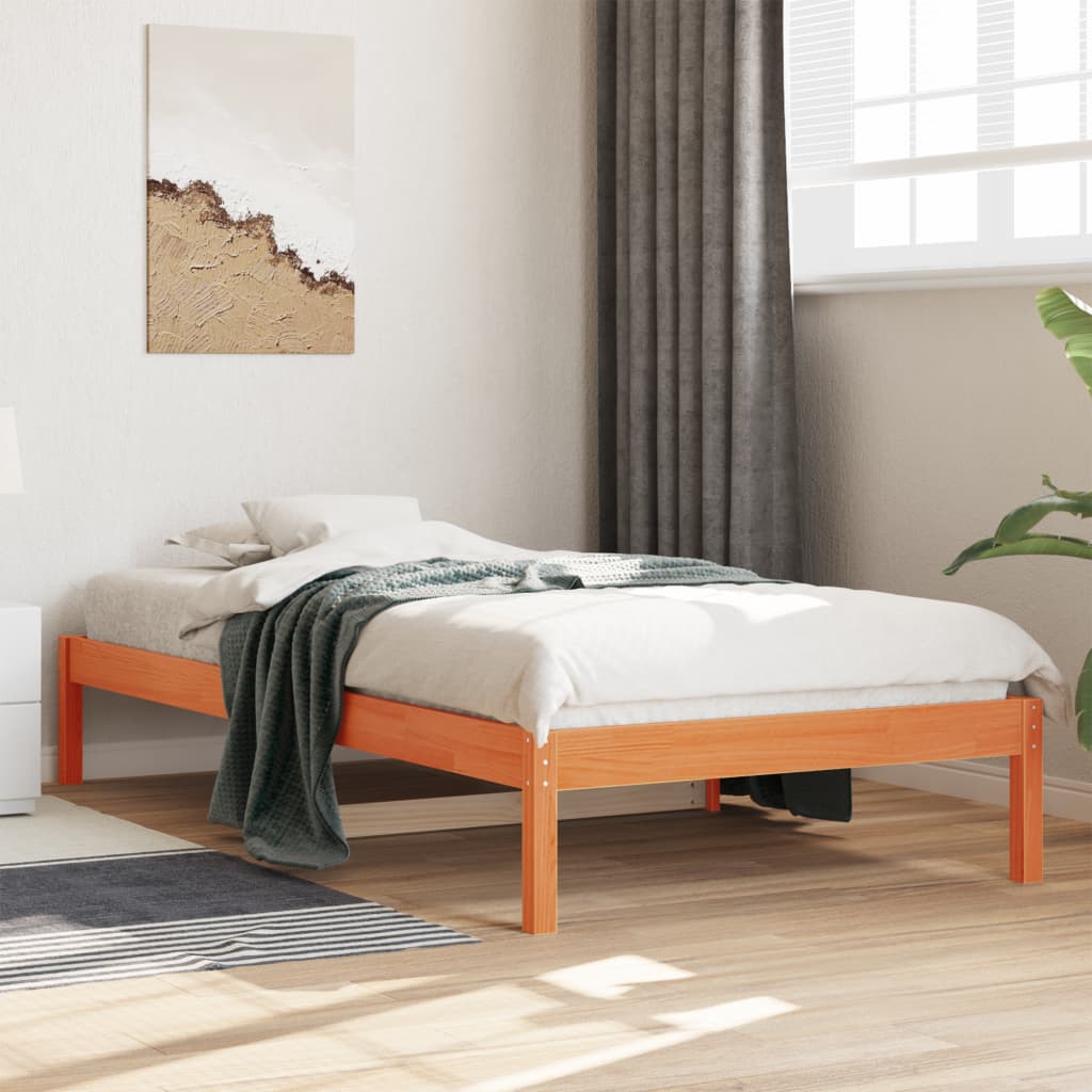 Dormeuse senza Materasso Marrone Cera 90x200 cm Legno di Pino - homemem39