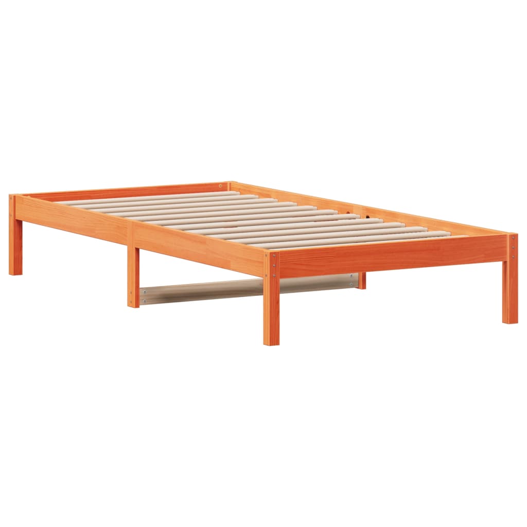 Dormeuse senza Materasso Marrone Cera 80x200 cm Legno di Pino | homemem39