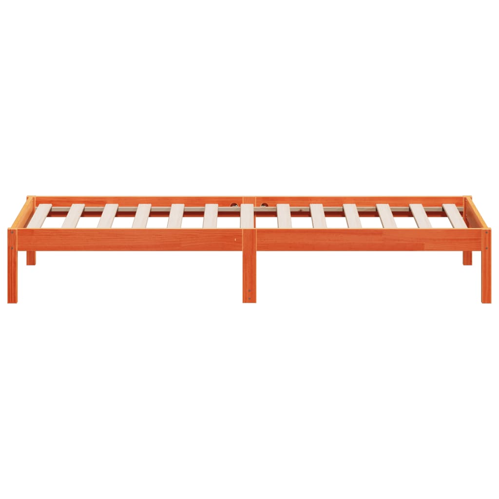 Dormeuse senza Materasso Marrone Cera 80x200 cm Legno di Pino - homemem39