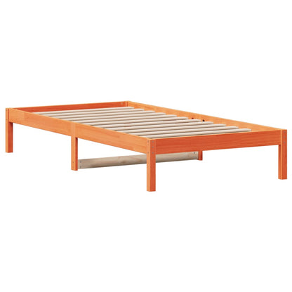 Dormeuse senza Materasso Marrone Cera 80x200 cm Legno di Pino | homemem39