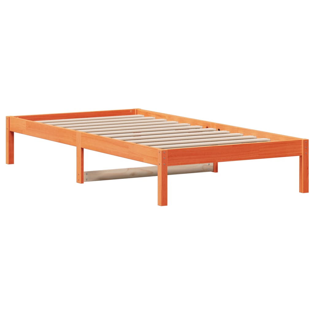 Dormeuse senza Materasso Marrone Cera 80x200 cm Legno di Pino - homemem39