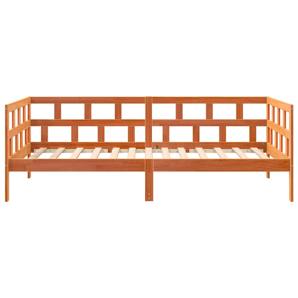Dormeuse senza Materasso Marrone Cera 90x200 cm Legno di Pino - homemem39