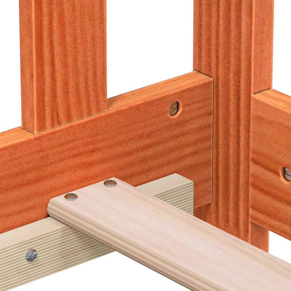 Dormeuse senza Materasso Marrone Cera 90x200 cm Legno di Pino | homemem39