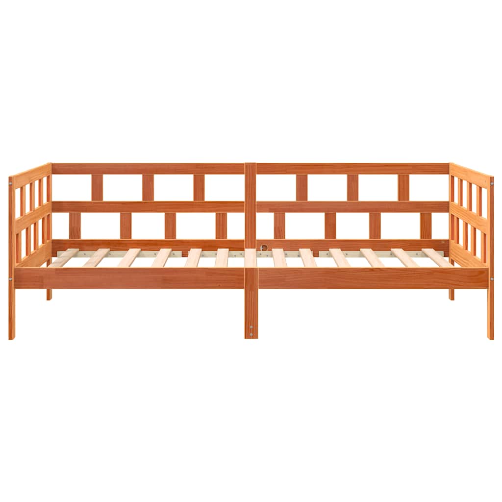 Dormeuse senza Materasso Marrone Cera 80x200 cm Legno di Pino - homemem39