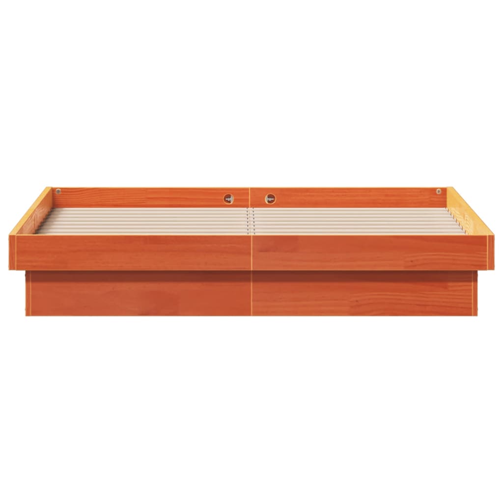 Giroletto LED Marrone Cera 120x200 cm in Legno Massello di Pino | homemem39