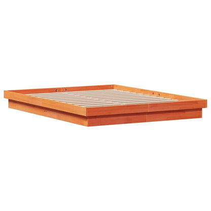 Giroletto LED Marrone Cera 150x200 cm in Legno Massello di Pino | homemem39