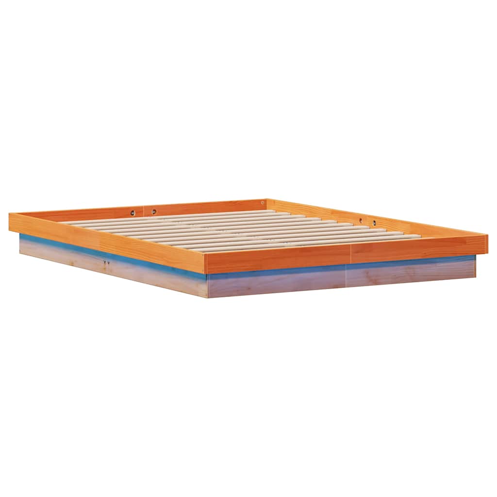 Giroletto LED Marrone Cera 150x200 cm in Legno Massello di Pino | homemem39