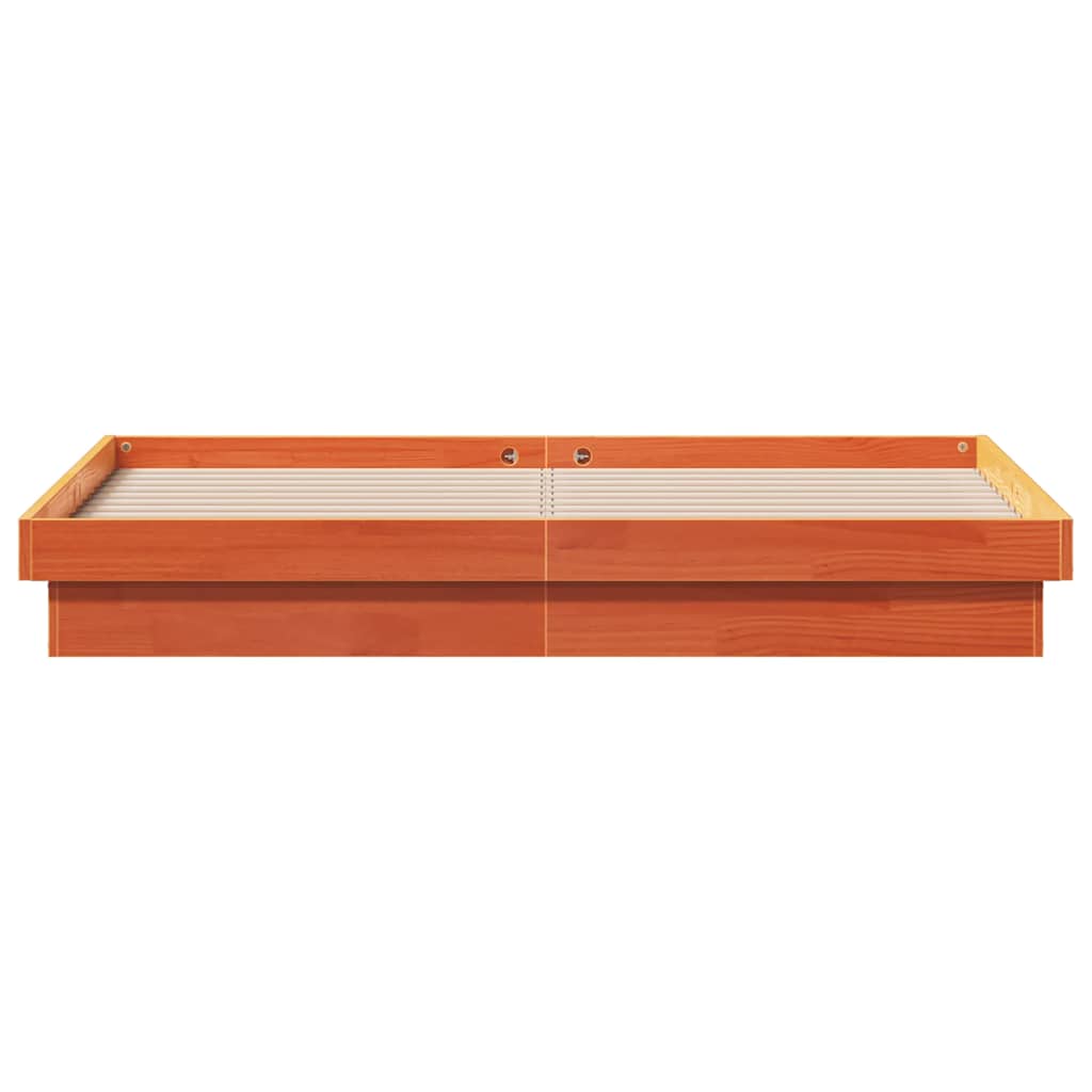 Giroletto LED Marrone Cera 150x200 cm in Legno Massello di Pino | homemem39