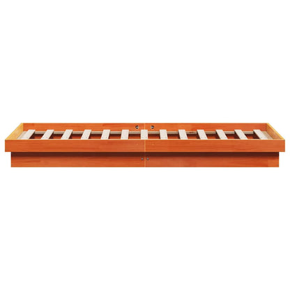 Giroletto LED Marrone Cera 150x200 cm in Legno Massello di Pino