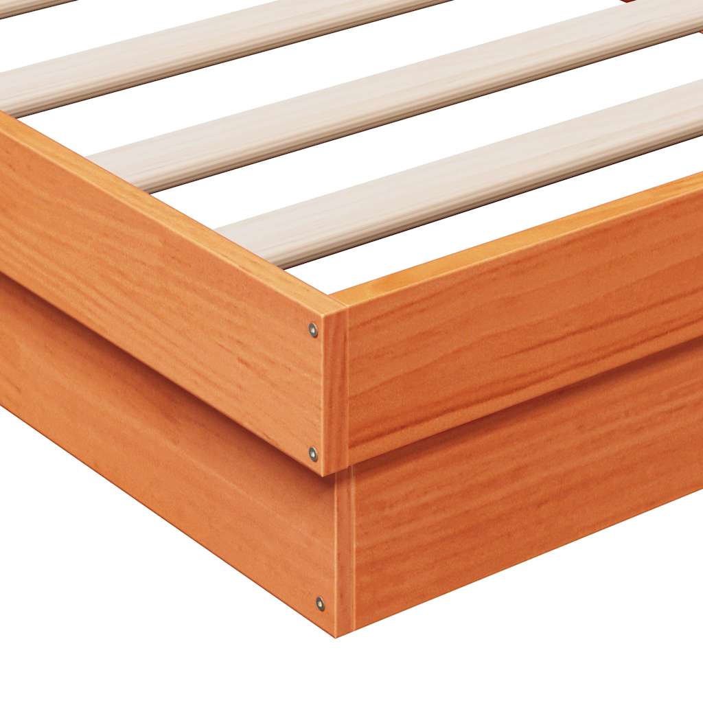 Giroletto LED Marrone Cera 150x200 cm in Legno Massello di Pino | homemem39