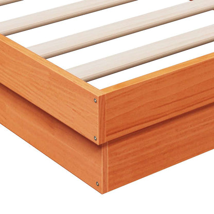 Giroletto LED Marrone Cera 150x200 cm in Legno Massello di Pino | homemem39