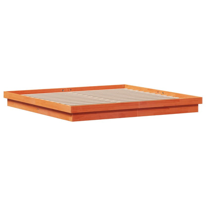 Giroletto LED Marrone Cera 200x200 cm in Legno Massello di Pino | homemem39