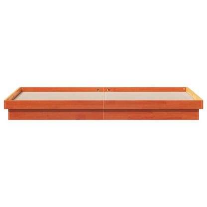 Giroletto LED Marrone Cera 200x200 cm in Legno Massello di Pino | homemem39