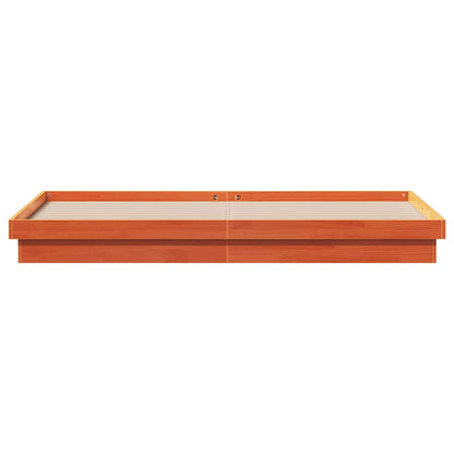 Giroletto LED Marrone Cera 200x200 cm in Legno Massello di Pino
