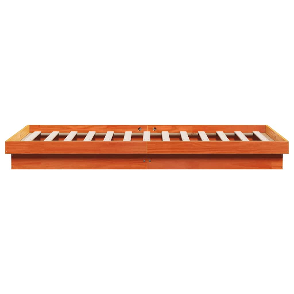 Giroletto LED Marrone Cera 200x200 cm in Legno Massello di Pino