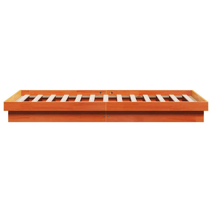 Giroletto LED Marrone Cera 200x200 cm in Legno Massello di Pino