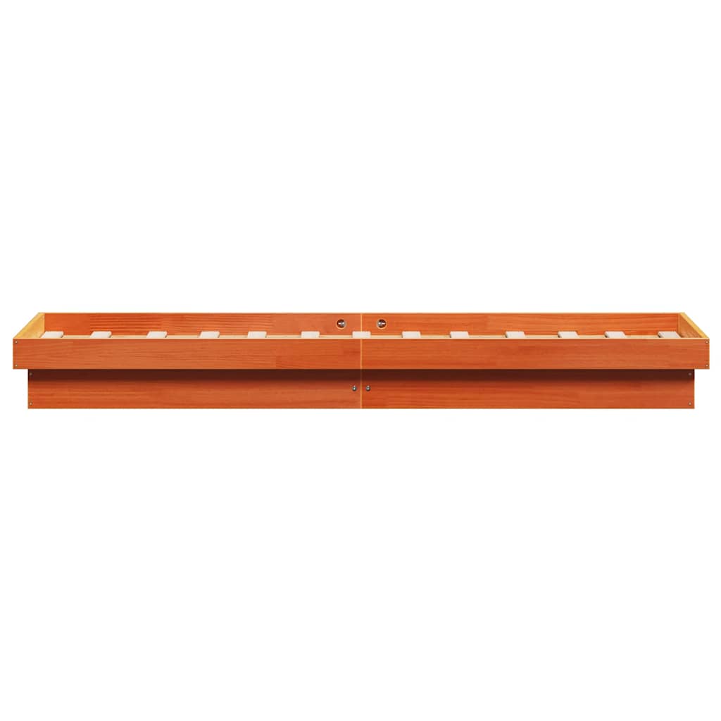 Giroletto LED Marrone Cera 90x190 cm in Legno Massello di Pino