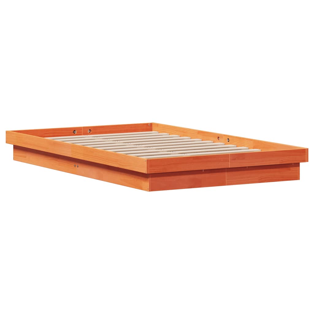 Giroletto LED Marrone Cera 120x190 cm in Legno Massello di Pino | homemem39