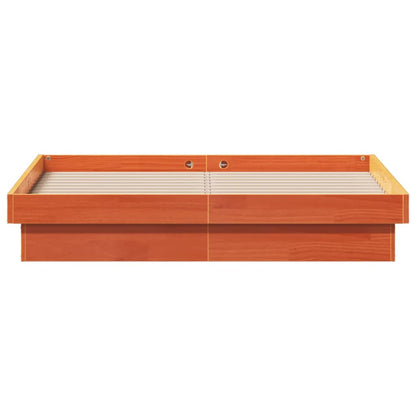 Giroletto LED Marrone Cera 120x190 cm in Legno Massello di Pino | homemem39