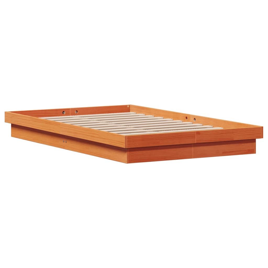 Giroletto LED Marrone Cera 120x190 cm in Legno Massello di Pino | homemem39