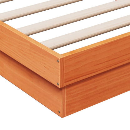 Giroletto LED Marrone Cera 120x190 cm in Legno Massello di Pino | homemem39