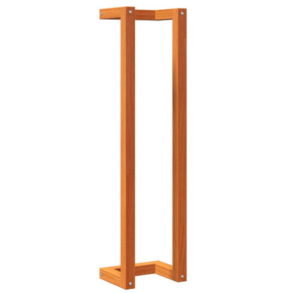 Portasciugamani Marrone Cera 23x18x90 cm Legno Massello di Pino - homemem39