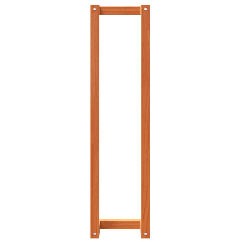 Portasciugamani Marrone Cera 23x18x90 cm Legno Massello di Pino | homemem39