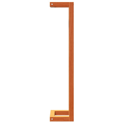 Portasciugamani Marrone Cera 23x18x90 cm Legno Massello di Pino - homemem39
