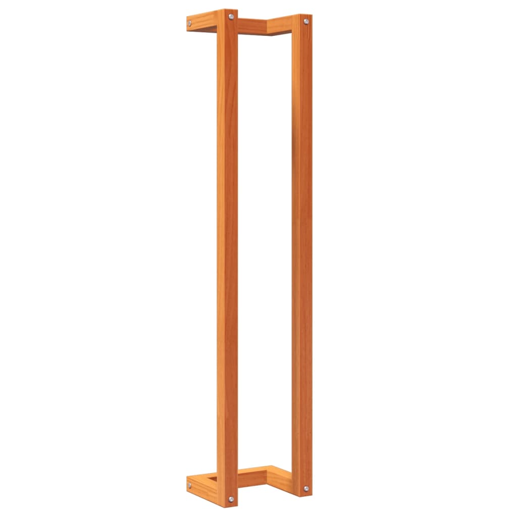 Portasciugamani Marrone Cera 23x18x110cm Legno Massello di Pino | homemem39