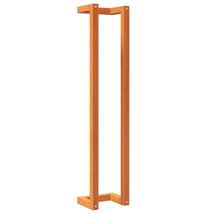 Portasciugamani Marrone Cera 23x18x110cm Legno Massello di Pino | homemem39