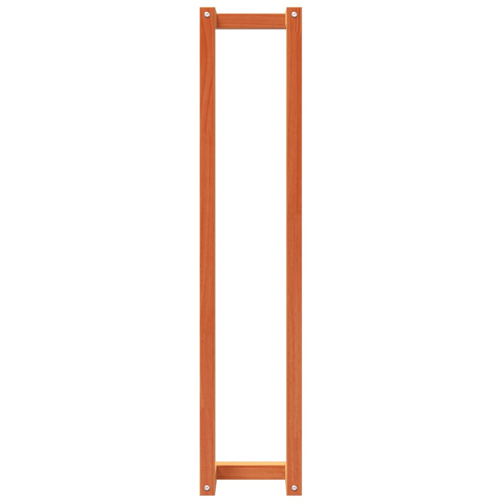 Portasciugamani Marrone Cera 23x18x110cm Legno Massello di Pino | homemem39